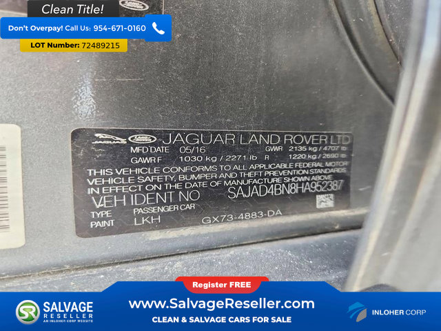 Used 2017 Jaguar XE Premium image 16