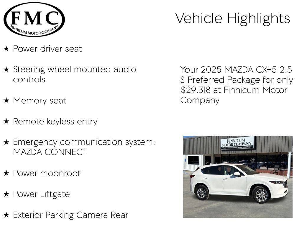 Used 2025 MAZDA CX-5 AWD 2.5 S w/ Preferred Package image 16