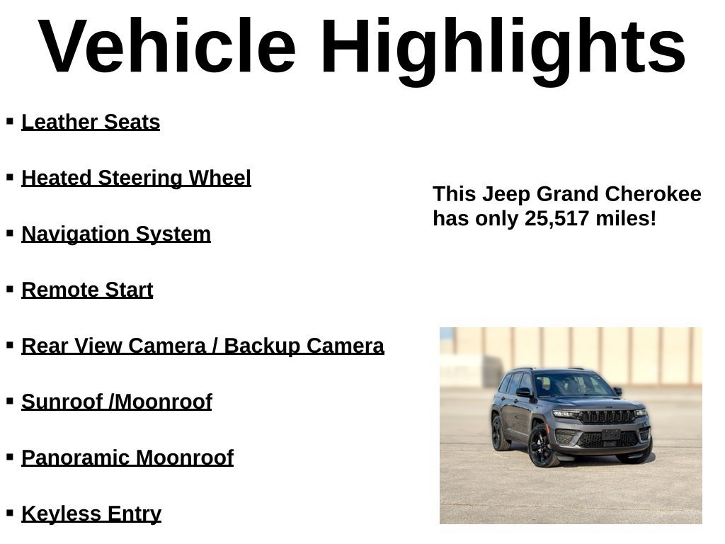 Used 2023 Jeep Grand Cherokee Altitude AWD/4WD image 32