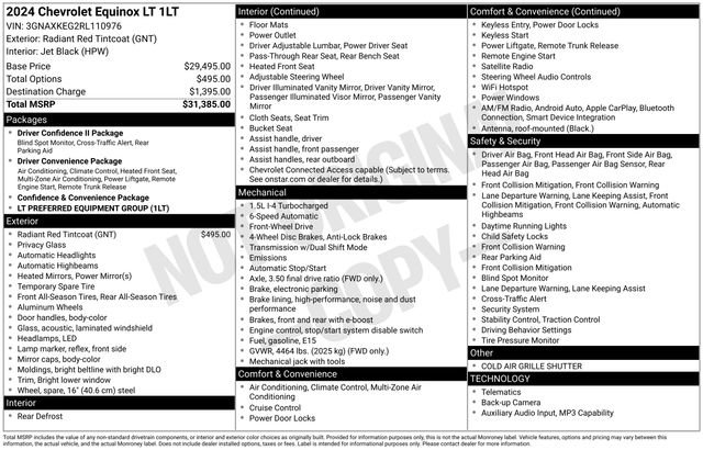 Used 2024 Chevrolet Equinox LT FWD image 31