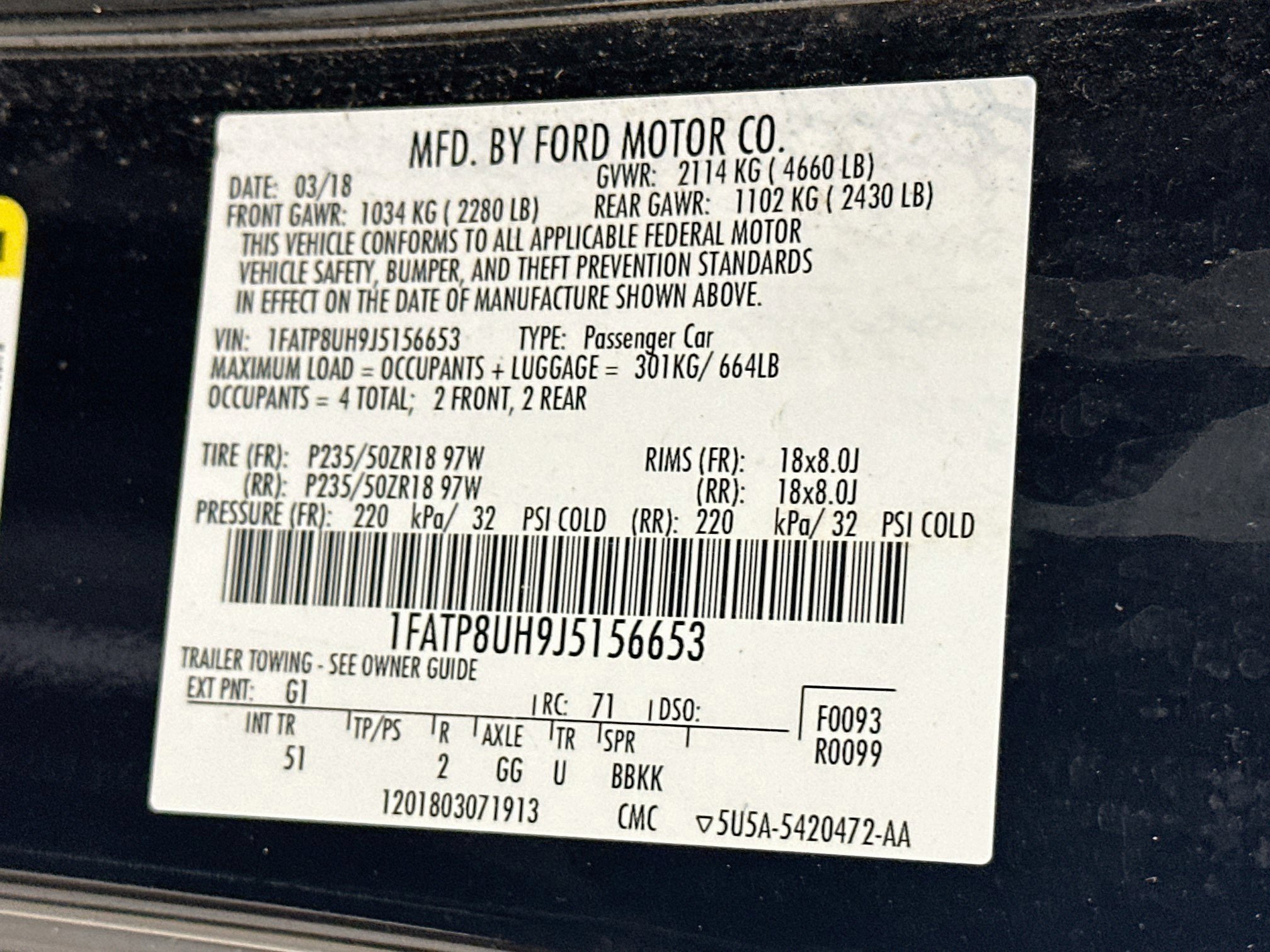 Used 2018 Ford Mustang Premium w/ Equipment Group 201A RWD image 12