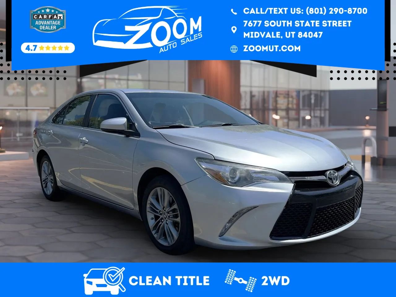 Used 2015 Toyota Camry SE FWD image 1