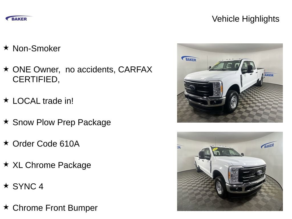Used 2023 Ford F350 XL w/ Snow Plow Prep Package image 4