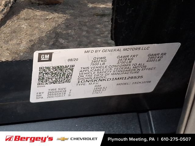 Certified 2021 Chevrolet Tahoe LT AWD/4WD image 30