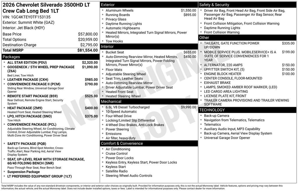 Used 2026 Chevrolet Silverado 3500 LT w/ All Star Edition AWD/4WD image 26