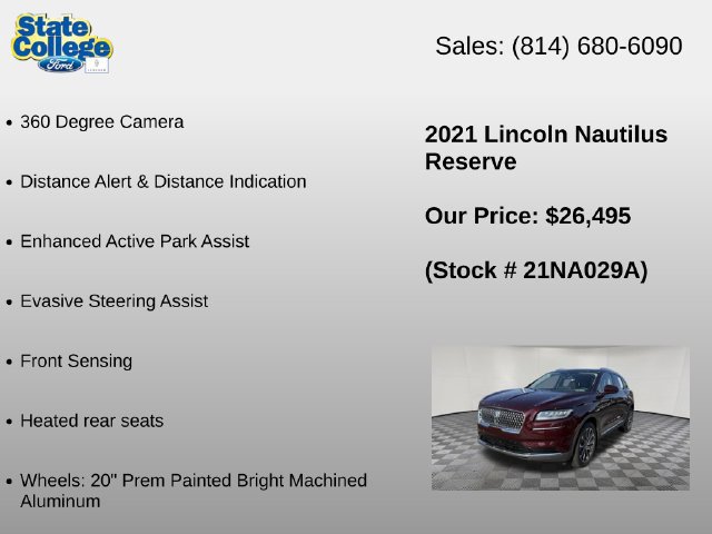 Used 2021 Lincoln Nautilus Reserve AWD/4WD image 18