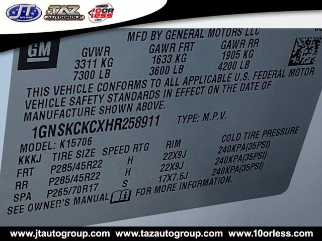 Used 2017 Chevrolet Tahoe Premier AWD/4WD image 24