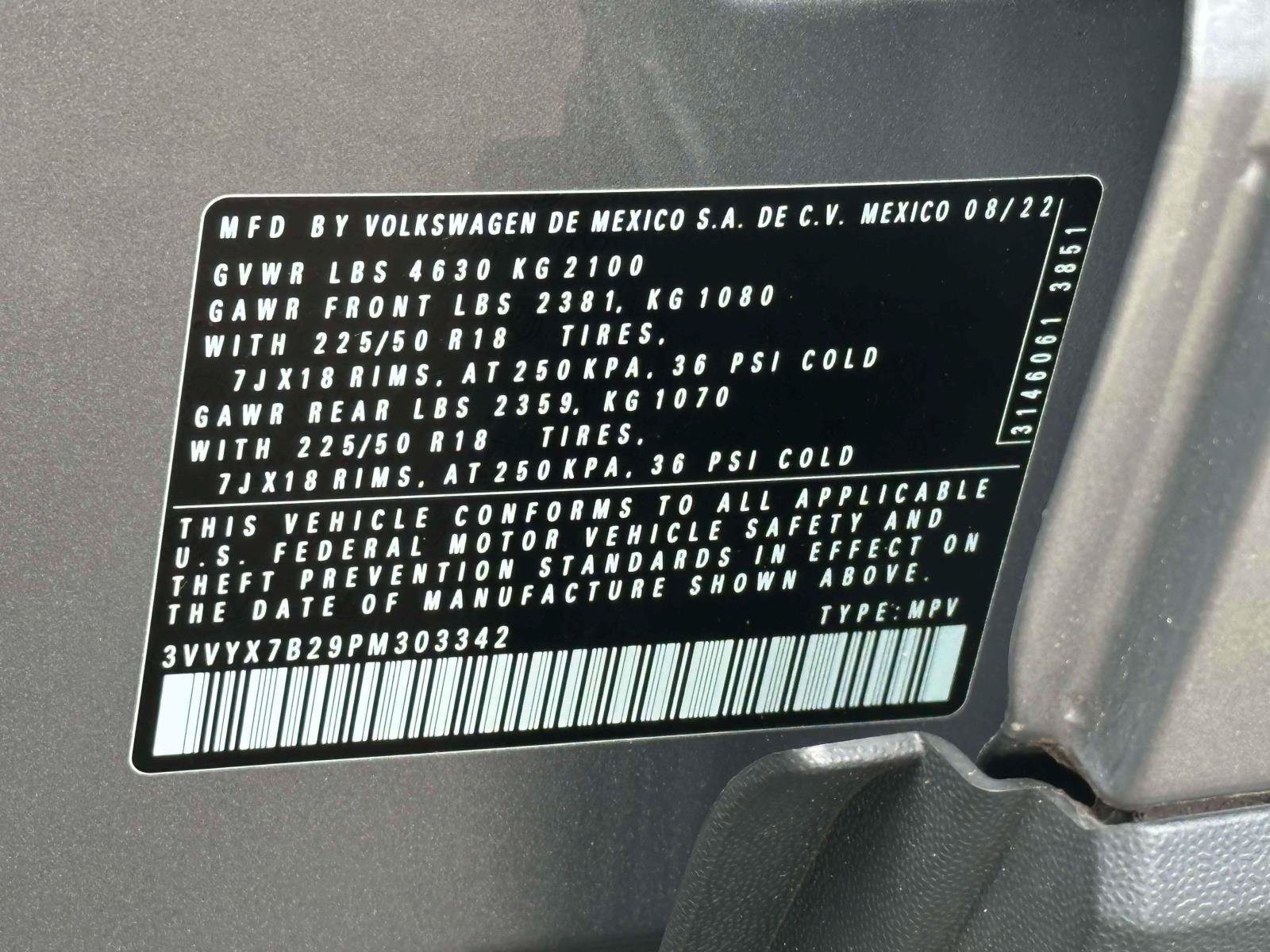 Certified 2023 Volkswagen Taos SE AWD/4WD image 30