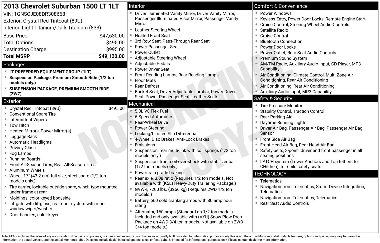 Used 2013 Chevrolet Suburban LT RWD image 10