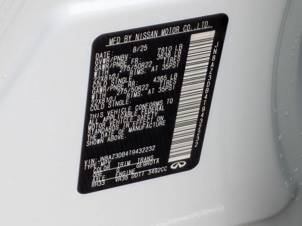 New 2026 INFINITI QX80 4WD w/ Sport Exterior Package image 36