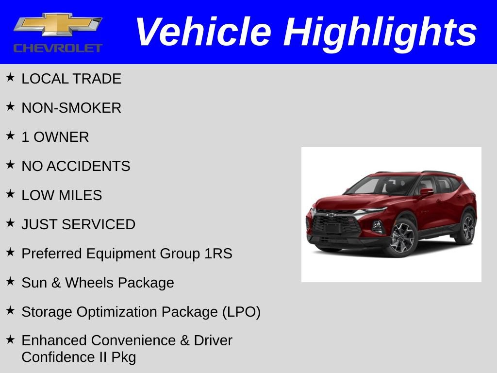 Certified 2019 Chevrolet Blazer RS FWD image 2