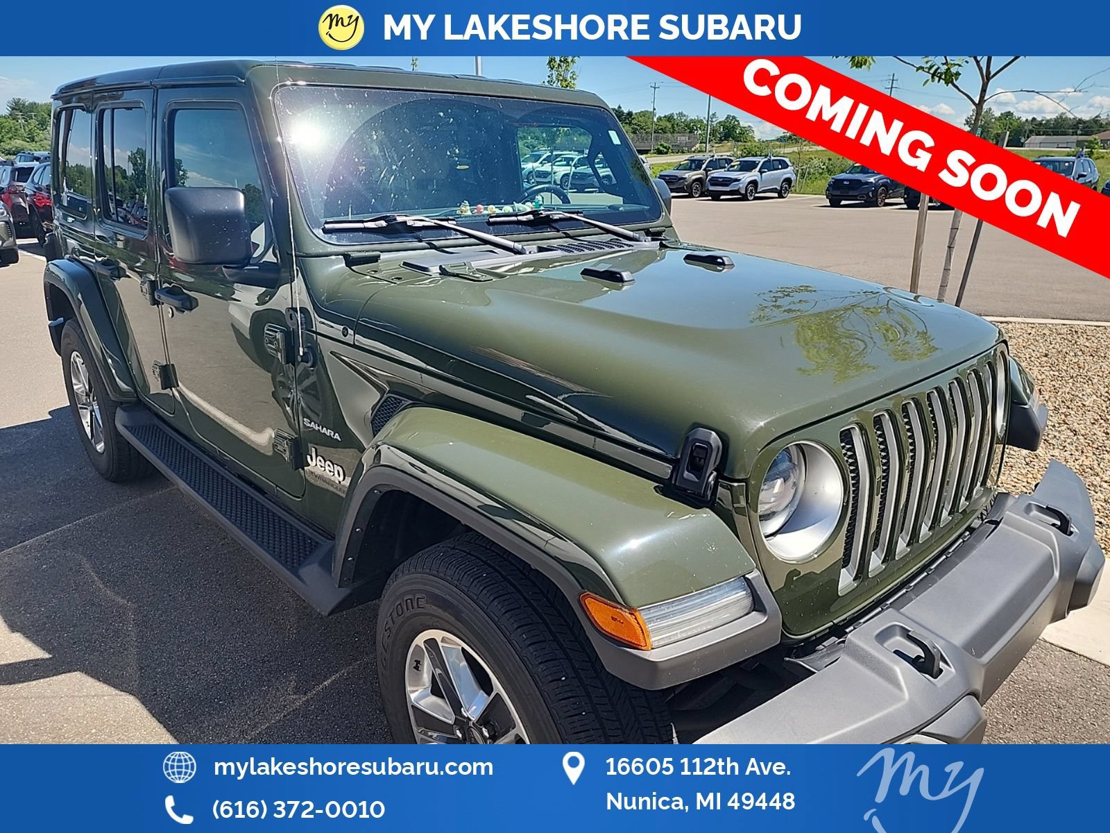 Used 2023 Jeep Wrangler Unlimited Sahara w/ LED Lighting Group AWD/4WD image 1