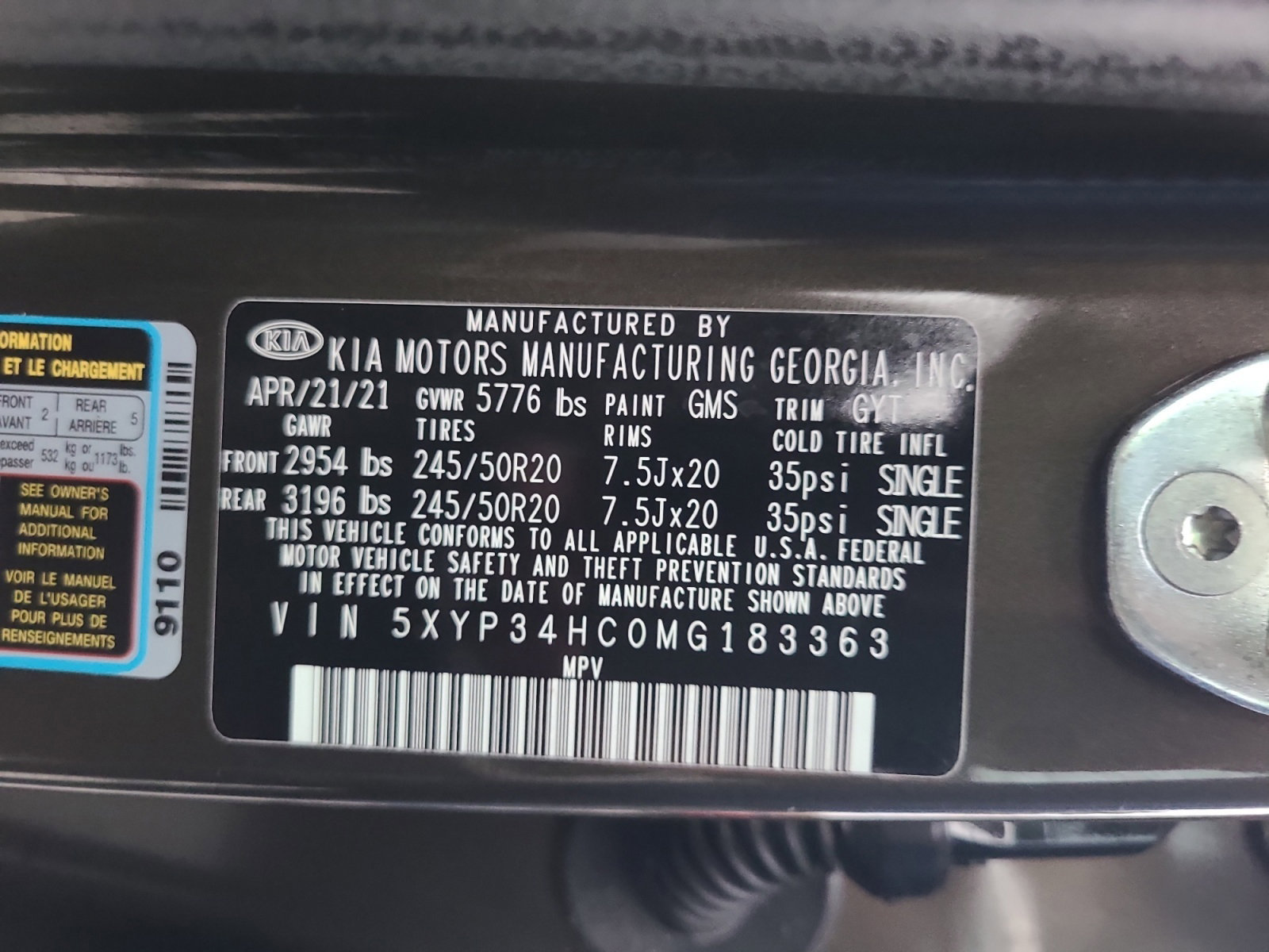 Used 2021 Kia Telluride EX w/ EX Premium Package image 29