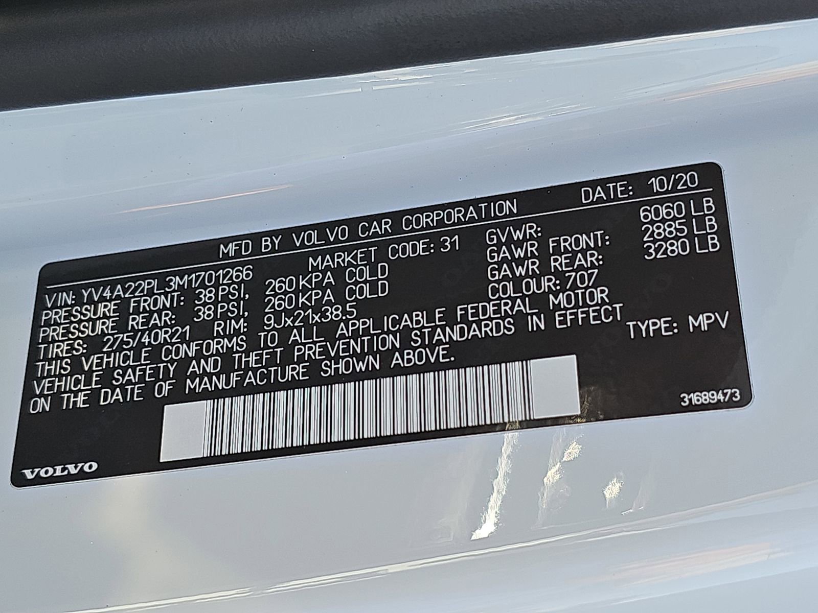 Used 2021 Volvo XC90 T6 Inscription w/ Advanced Package AWD/4WD image 44