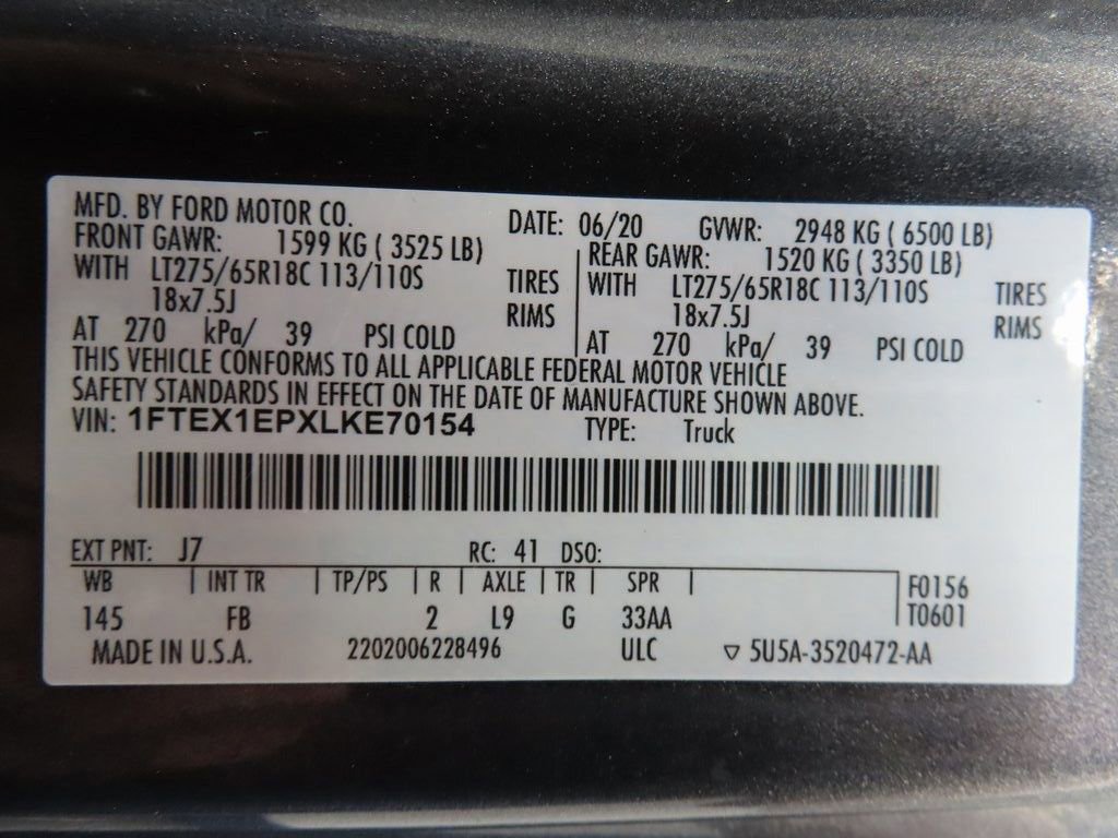 Used 2020 Ford F150 XLT w/ Equipment Group 302A Luxury image 63