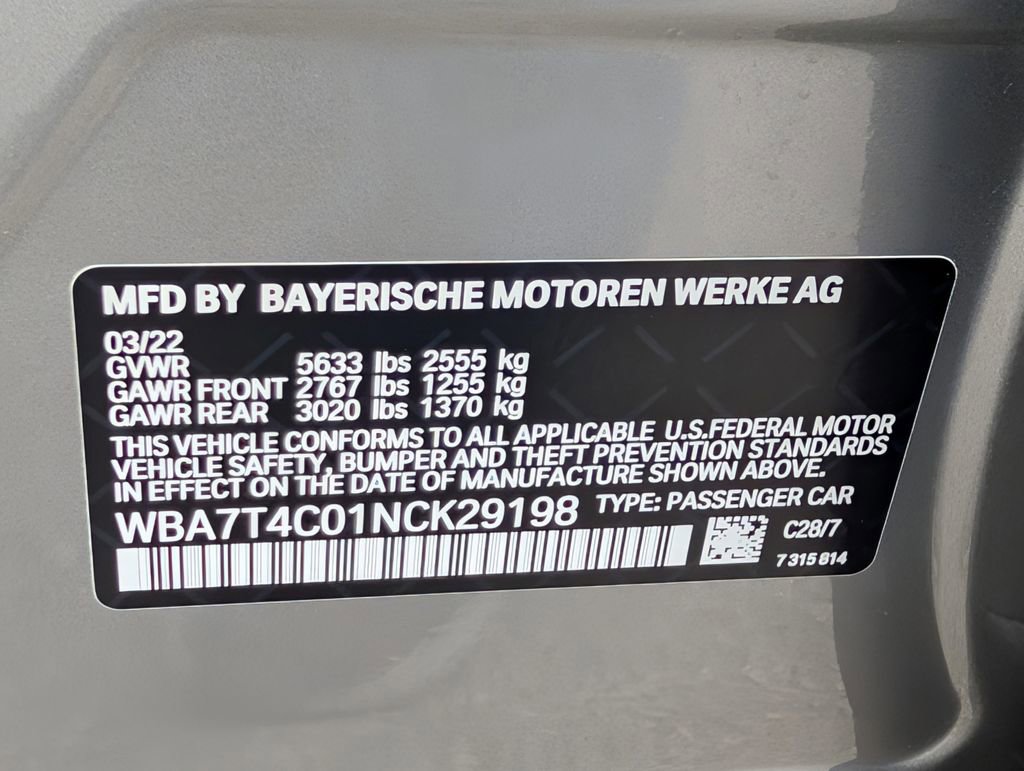 Used 2022 BMW 740i xDrive w/ M Sport Package image 40