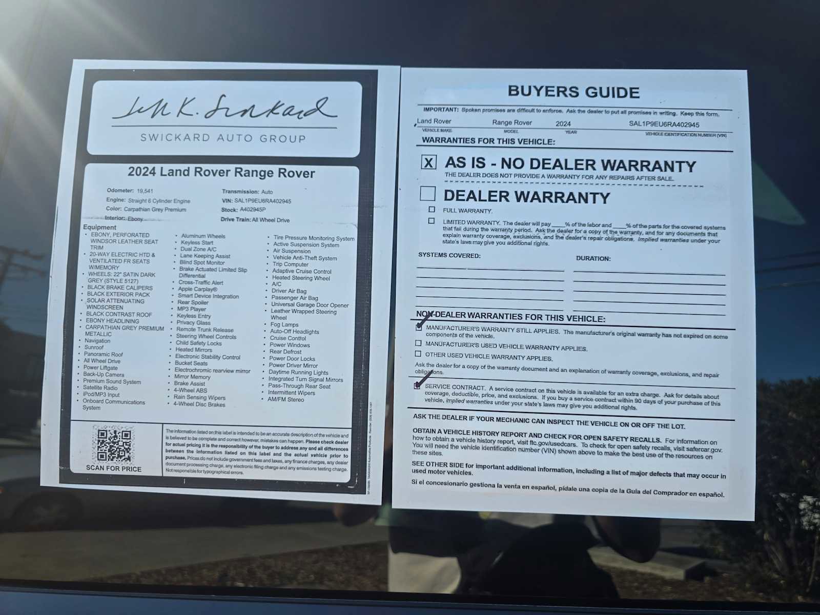 Used 2024 Land Rover Range Rover Sport SE AWD/4WD image 19