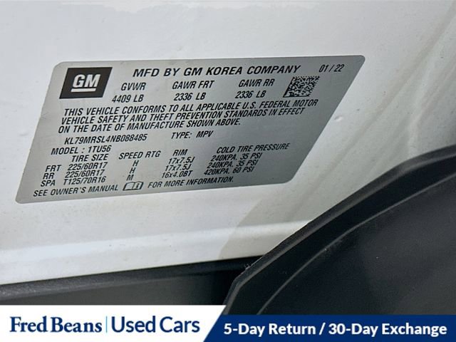 Used 2022 Chevrolet TrailBlazer LT AWD/4WD image 32