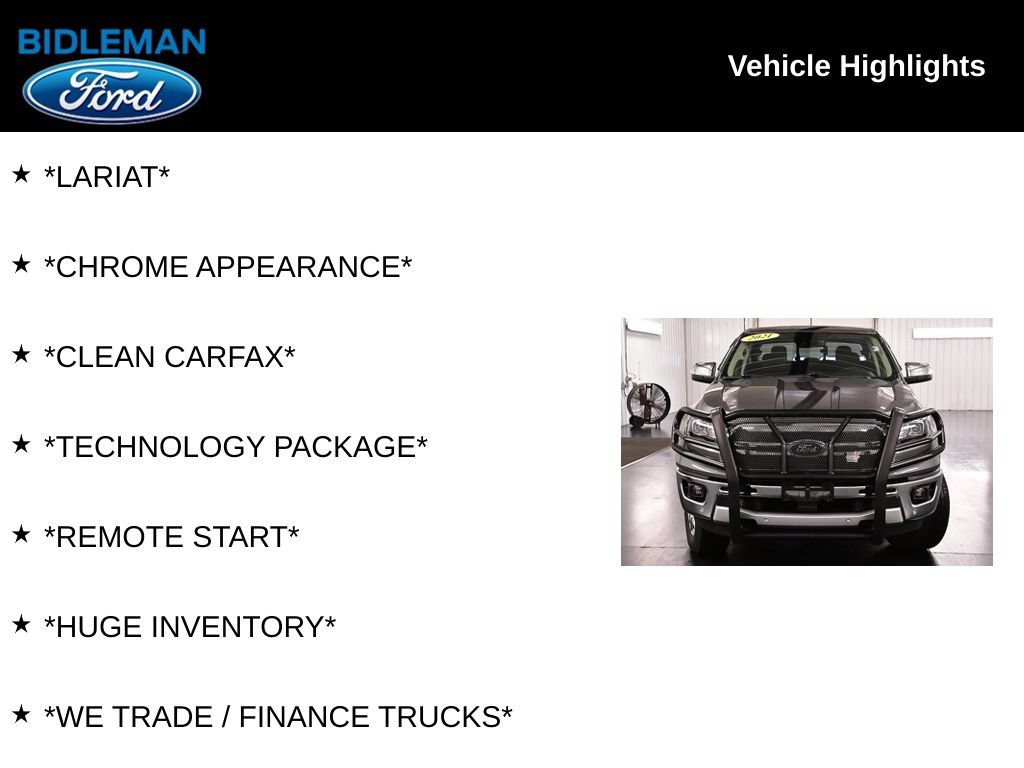 Used 2021 Ford Ranger Lariat w/ Equipment Group 501A High AWD/4WD image 10