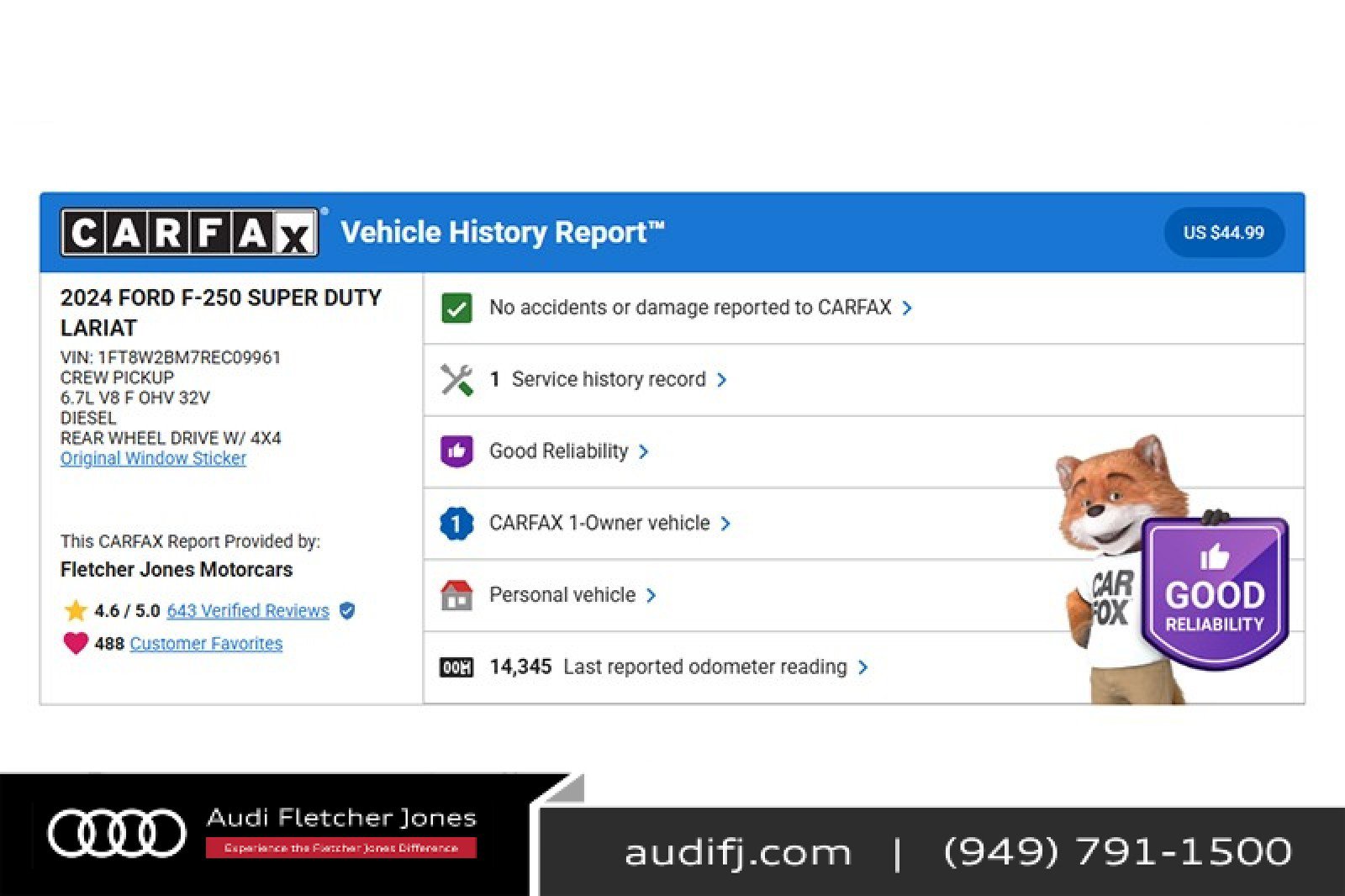 Used 2024 Ford F250 Lariat w/ Lariat Ultimate Package image 2