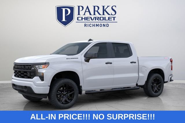 New 2026 Chevrolet Silverado 1500 Custom w/ Turbomax Blackout Package AWD/4WD image 2
