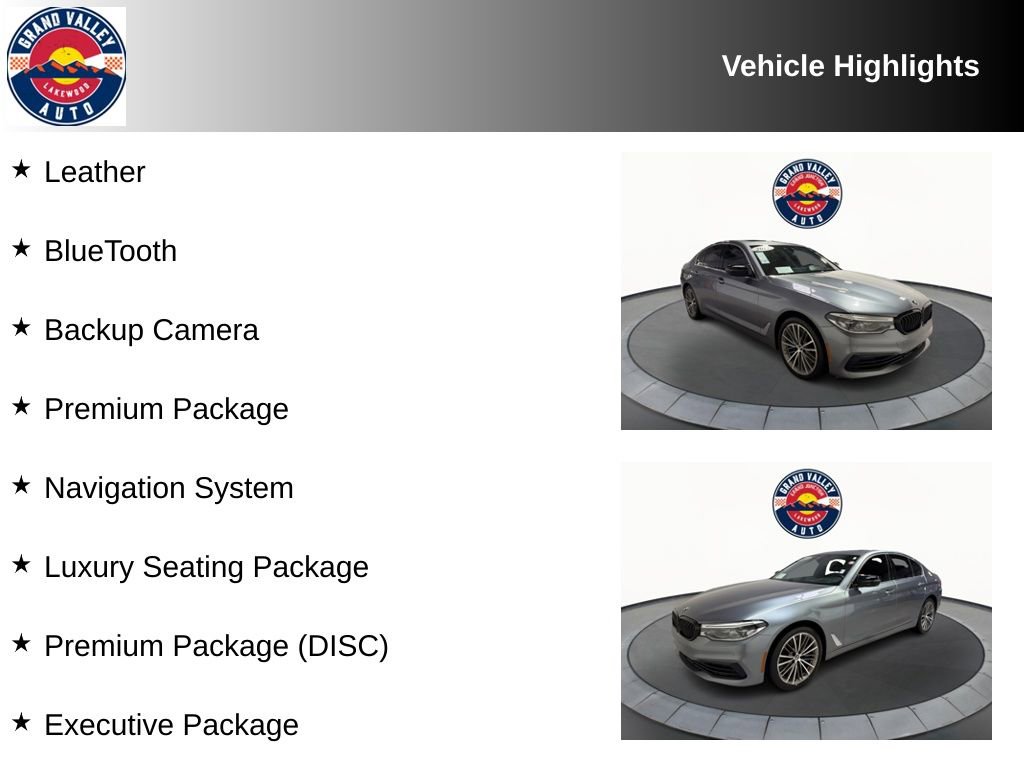 Used 2019 BMW 540i xDrive w/ Premium Package image 2