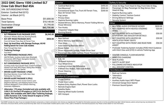 Used 2022 GMC Sierra 1500 SLT w/ SLT Premium Plus Package image 30