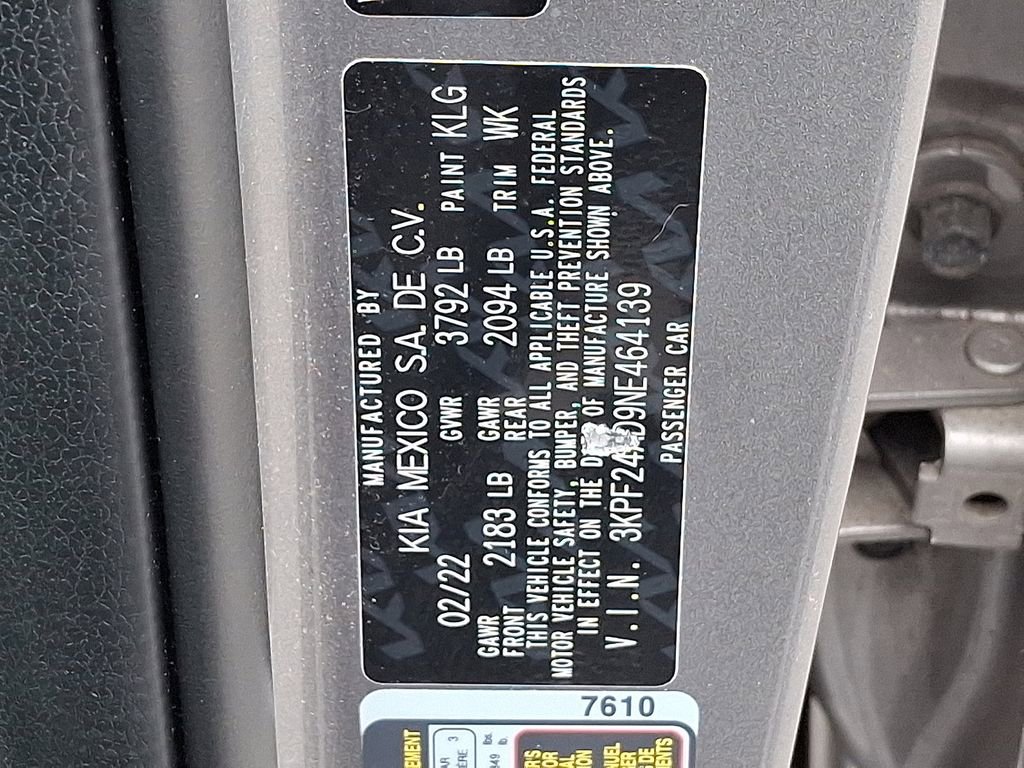 Used 2022 Kia Forte LXS FWD image 27