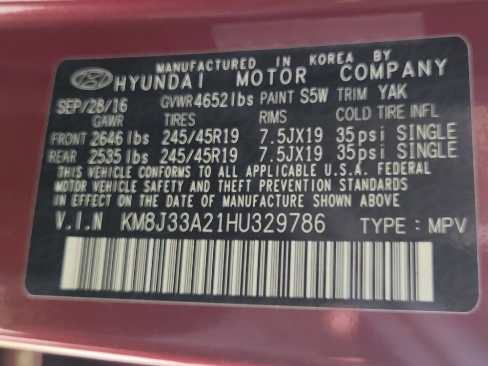 Used 2017 Hyundai Tucson Limited w/ Limited Ultimate Package 03 image 33