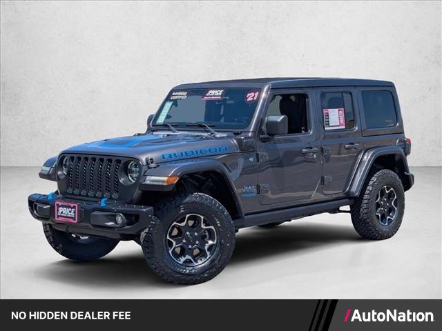 Used 2021 Jeep Wrangler Unlimited Rubicon 4xe w/ Steel Bumper Group AWD/4WD image 1