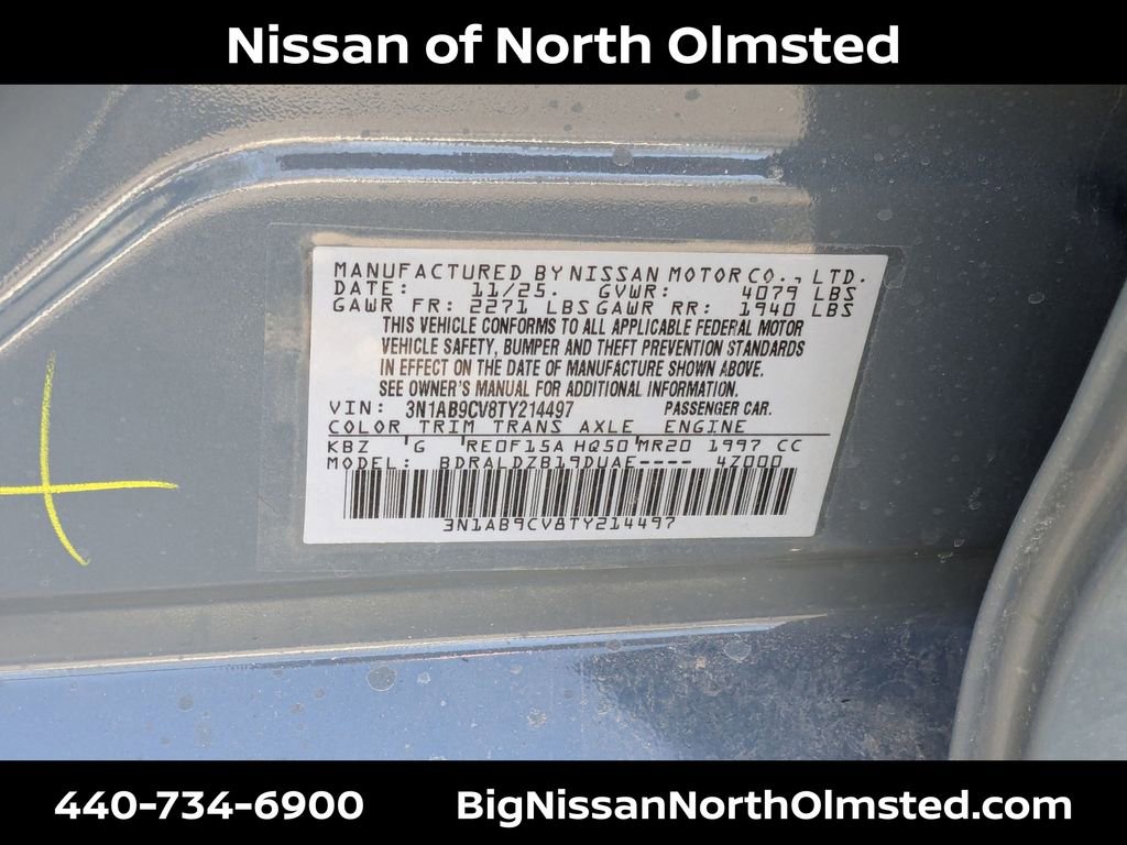 New 2026 Nissan Sentra SV w/ SV Convenience Package image 20