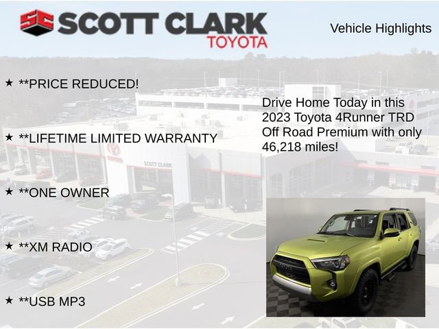 Used 2023 Toyota 4Runner TRD Off-Road Premium w/ Moonroof Package AWD/4WD image 12