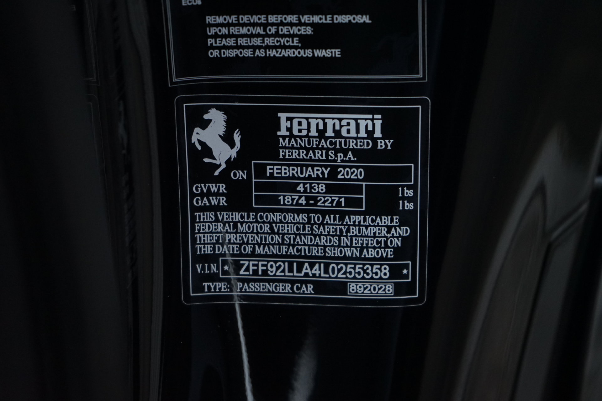 Used 2020 Ferrari F8 Tributo RWD image 30