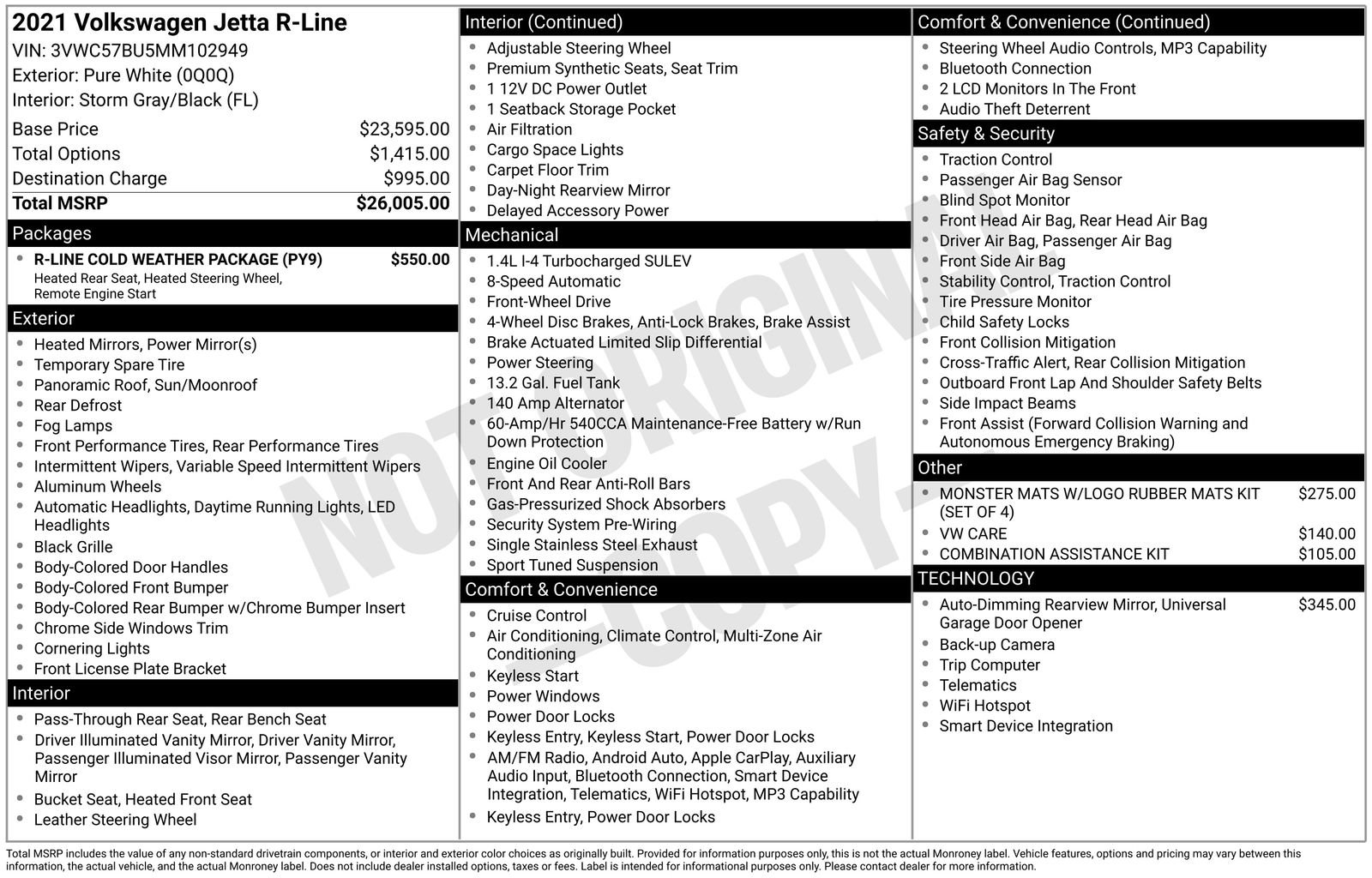 Used 2021 Volkswagen Jetta R-Line w/ R-Line Cold Weather Package image 16