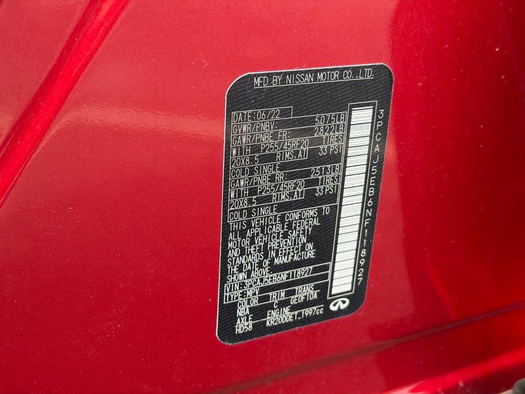 Used 2022 INFINITI QX50 Sensory w/ Cargo Package AWD/4WD image 24