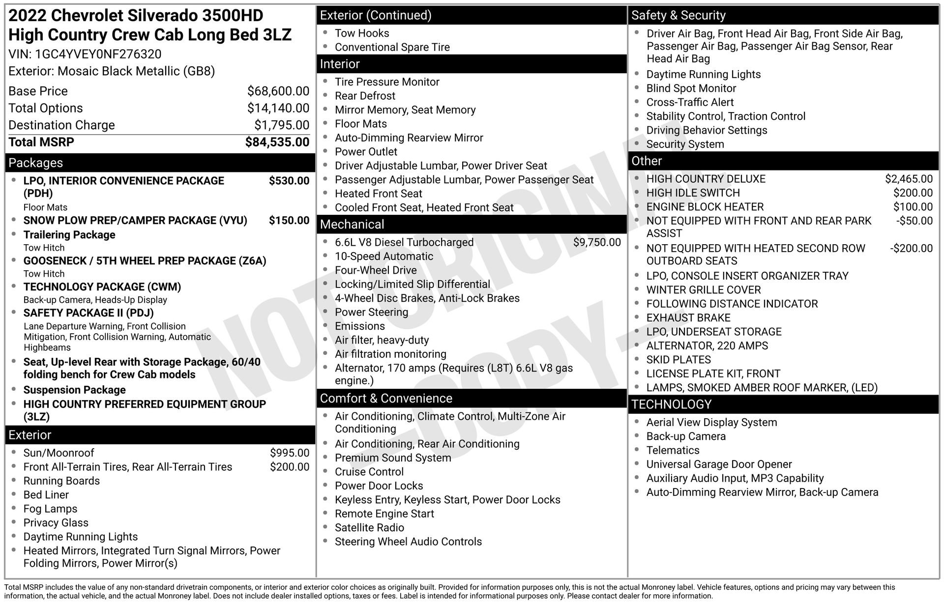 Used 2022 Chevrolet Silverado 3500 High Country image 3