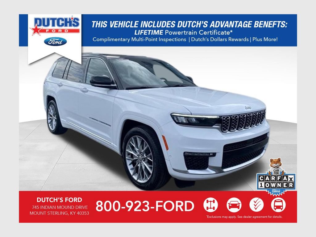 Used 2022 Jeep Grand Cherokee L Summit w/ Advanced Protech Group IV AWD/4WD image 1