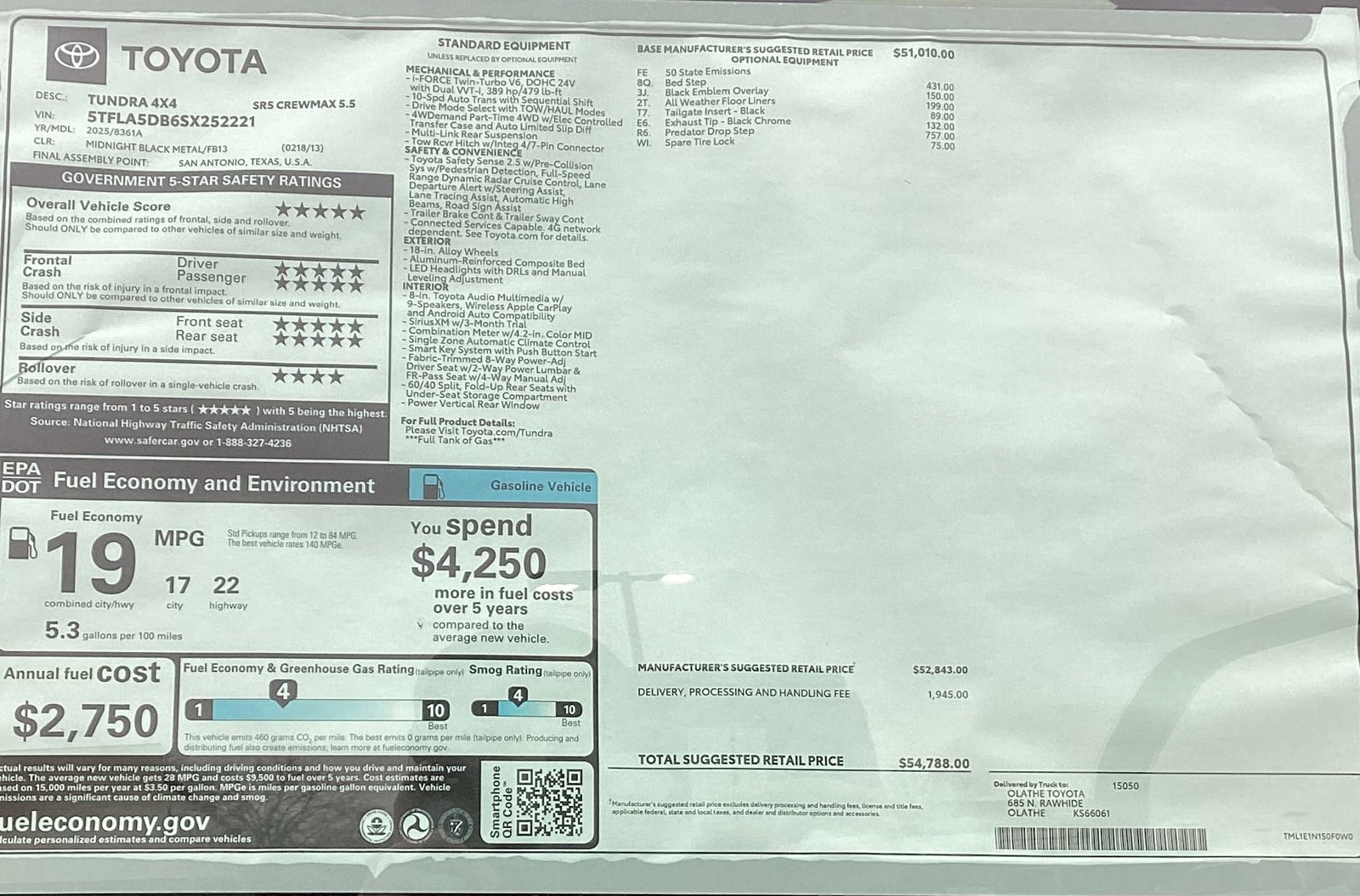 New 2025 Toyota Tundra SR5 image 15