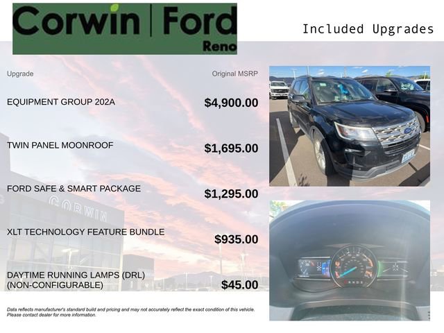 Used 2018 Ford Explorer XLT w/ Equipment Group 202A AWD/4WD image 3