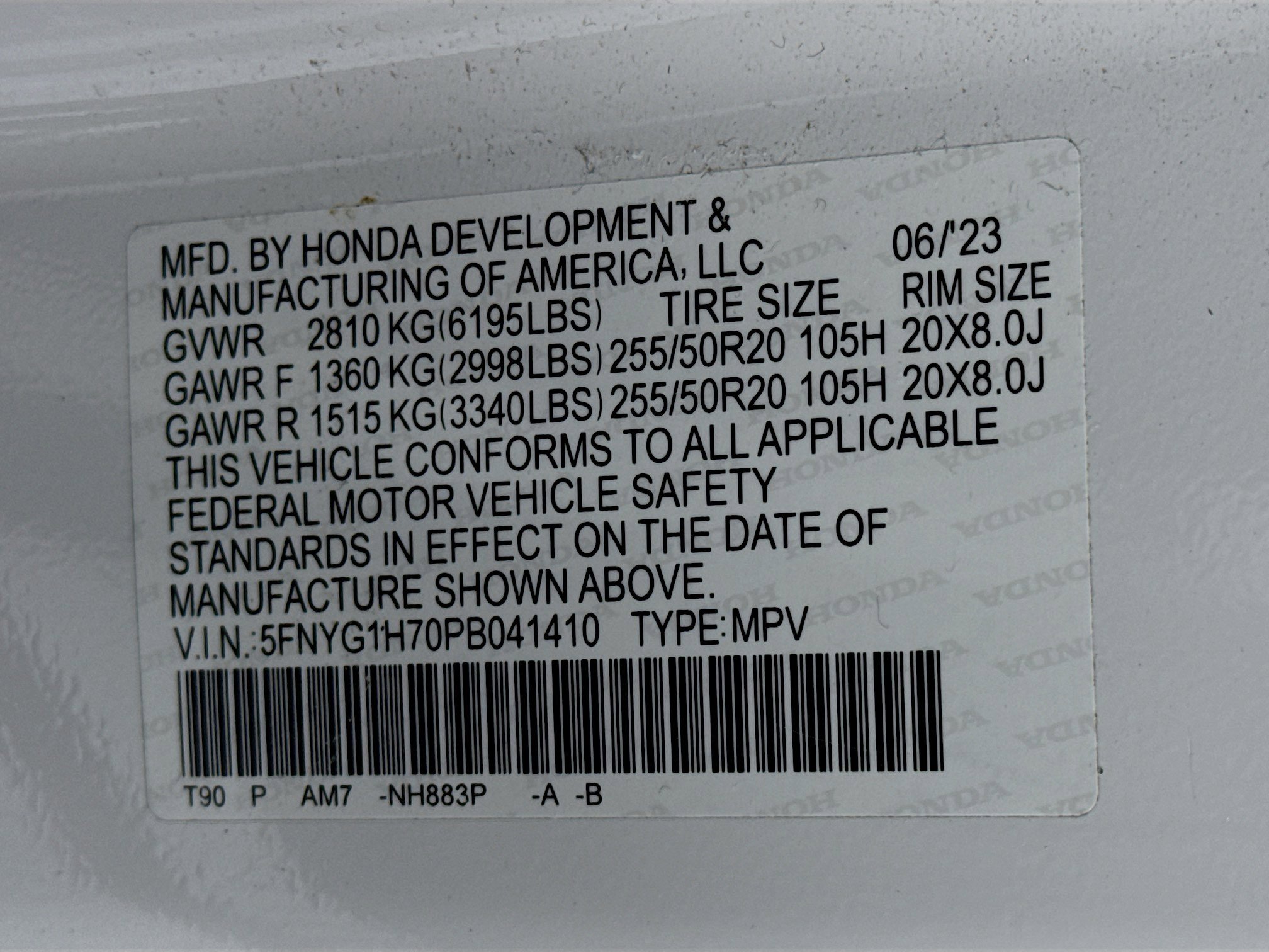 Certified 2023 Honda Pilot Touring image 35