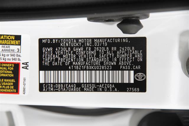 Used 2019 Toyota Avalon XLE w/ Moonroof Package FWD image 21