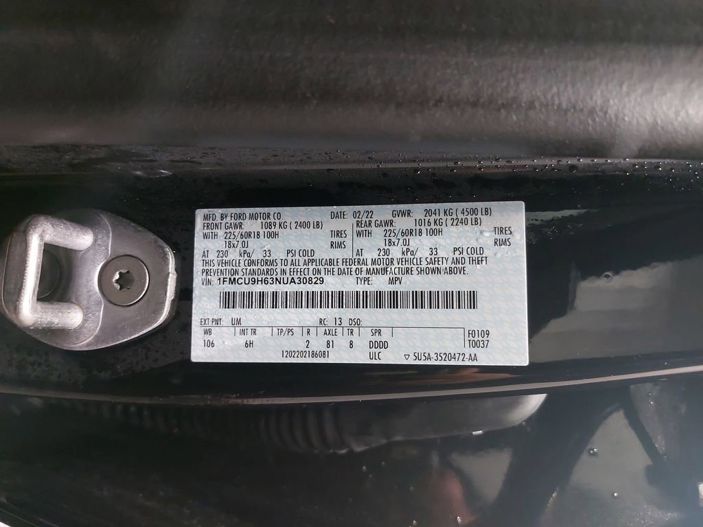 Used 2022 Ford Escape SEL w/ Technology Package image 38