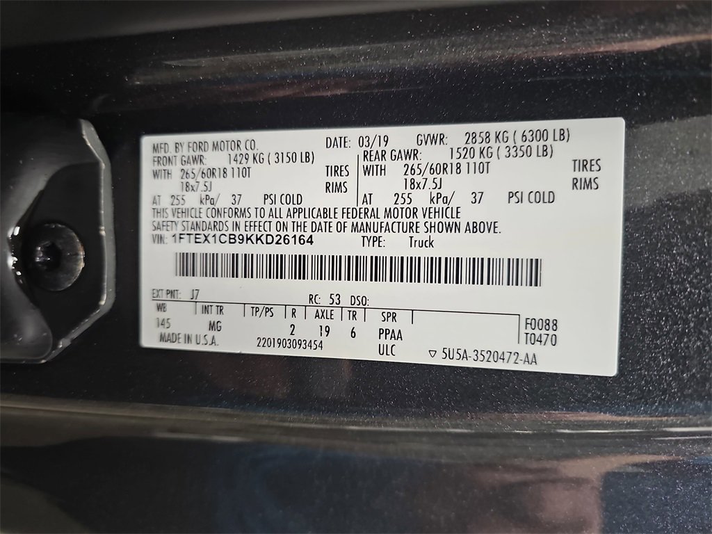 Used 2019 Ford F150 XLT w/ Equipment Group 301A Mid image 32