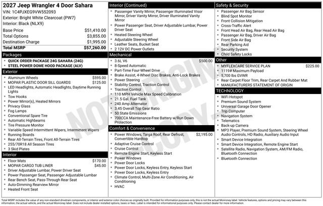 New 2027 Jeep Wrangler Unlimited Sahara AWD/4WD image 8