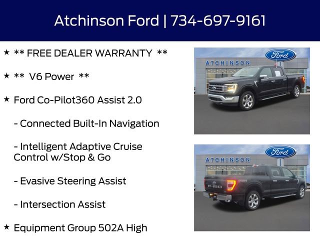 Certified 2021 Ford F150 Lariat w/ Equipment Group 502A High image 12