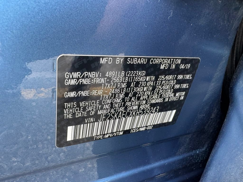 Used 2019 Subaru Forester Premium w/ All-Weather Package AWD/4WD image 32