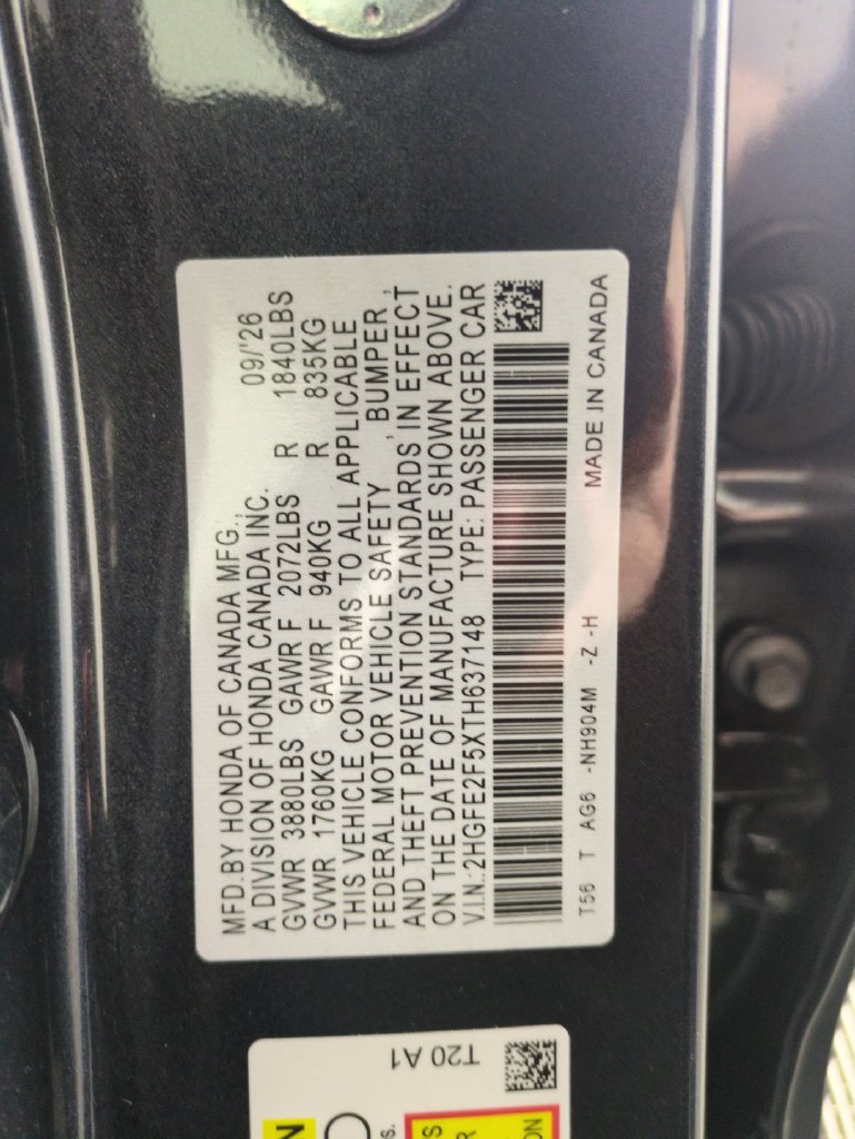 New 2026 Honda Civic Sport image 31