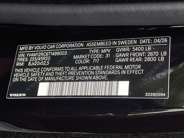 New 2026 Volvo XC60 B5 Plus w/ Protection Package Premier AWD/4WD image 9
