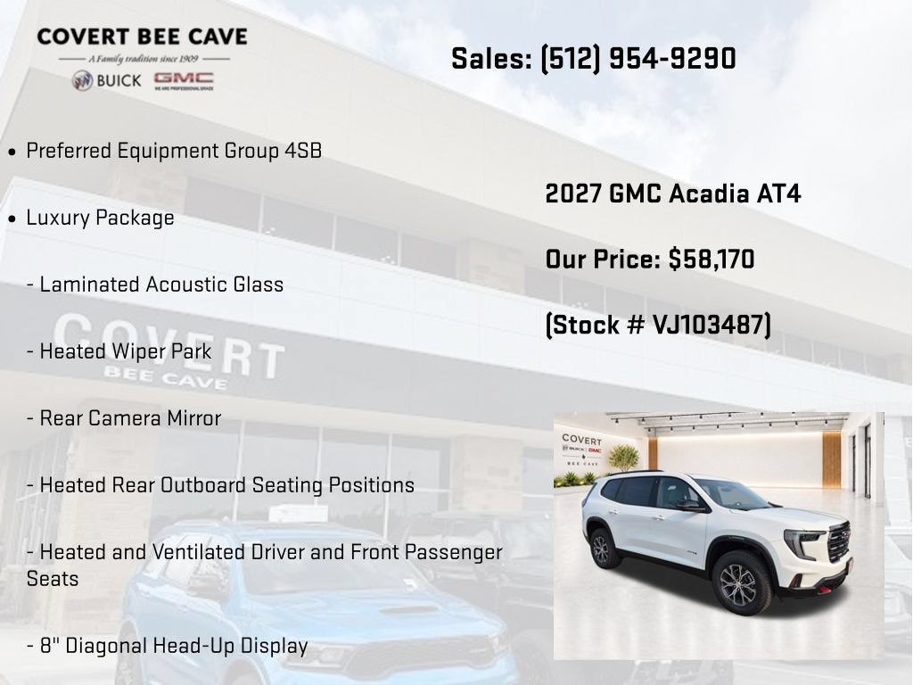 New 2027 GMC Acadia AT4 w/ Luxury Package AWD/4WD image 7