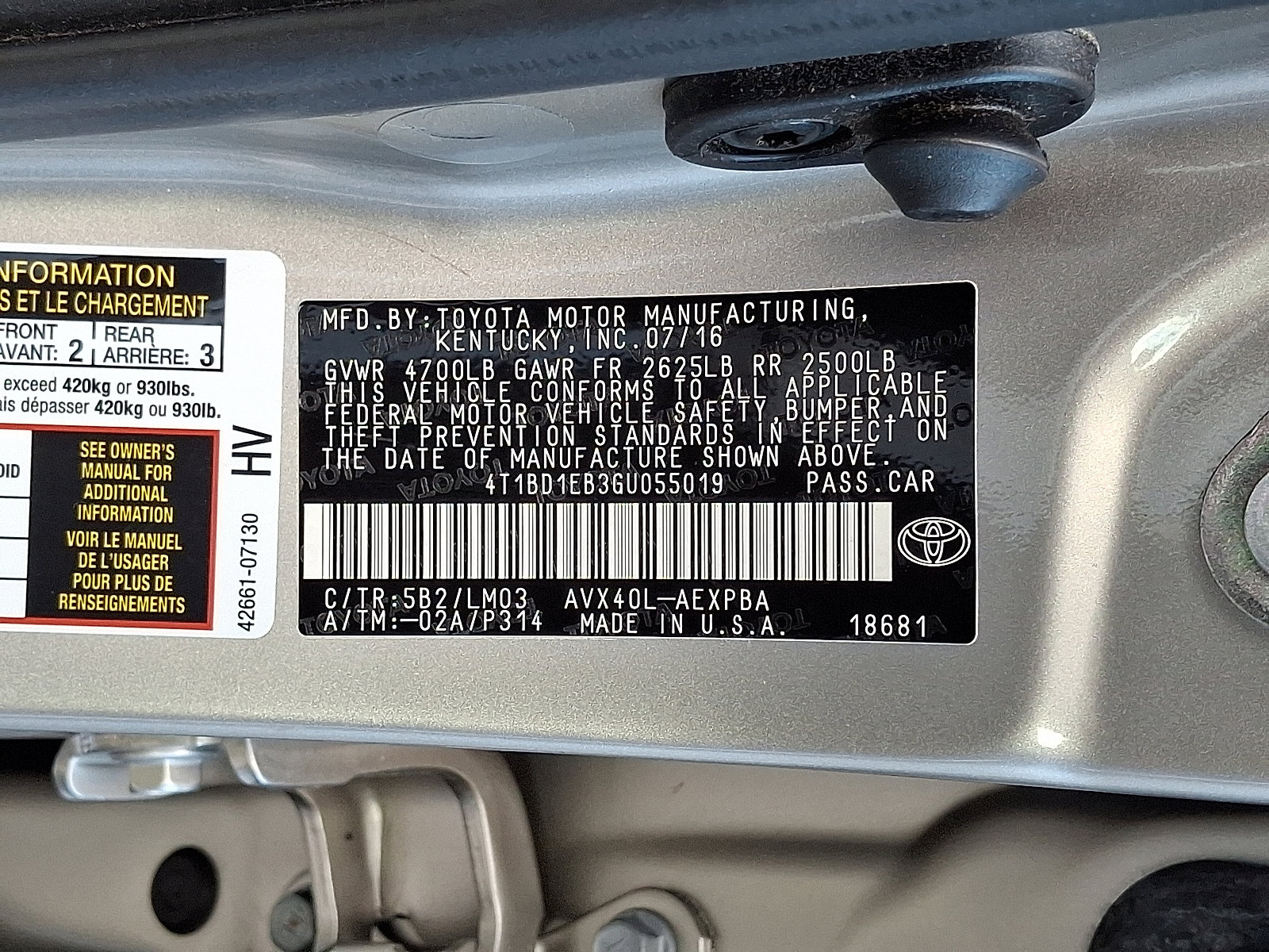 Used 2016 Toyota Avalon Limited image 24